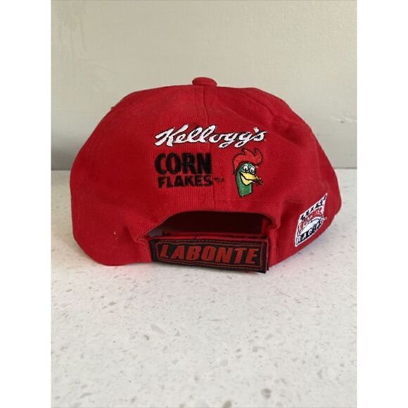 Vintage Terry Labonte Nascar Snapback Hat Kelloggs Corn Flakes Nutmeg Advert - Picture 3 of 8